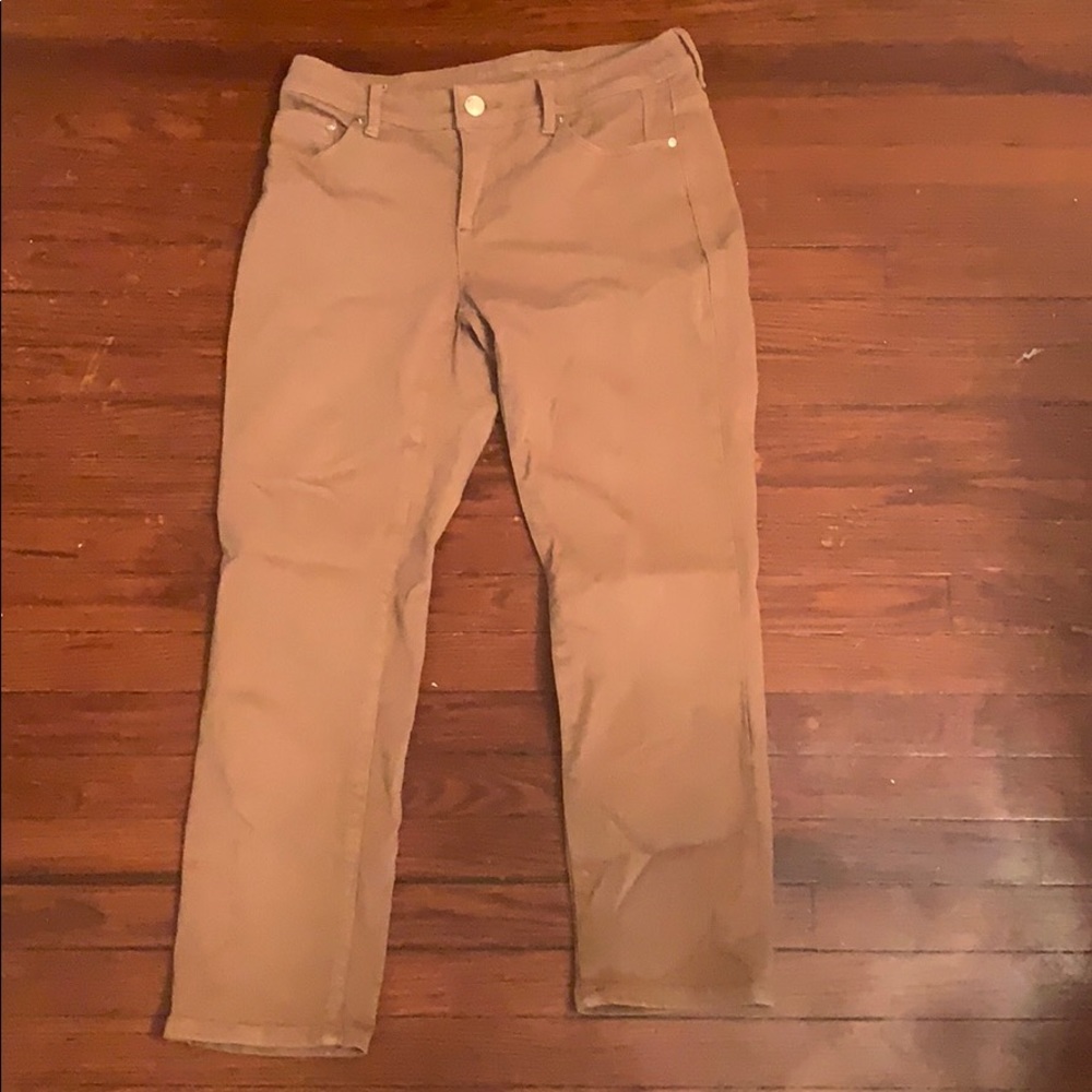 Chico’s corduroy so slimming girlfriend jeans crop